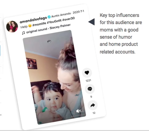 TikTok influencers found with social listening