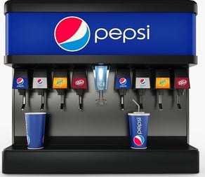 Figure 2: Pepsi machine with Dr. Pepper predominantly displayed.