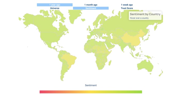 Sentiment by Country