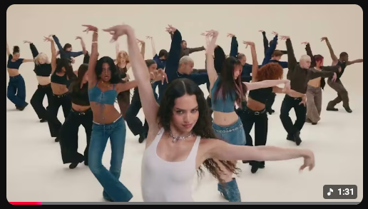 Figure 1:&nbsp;The Gap X KATSEYE dance advertisement, Youtube.