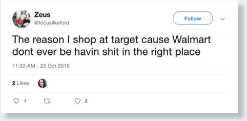 social media post for retail brands